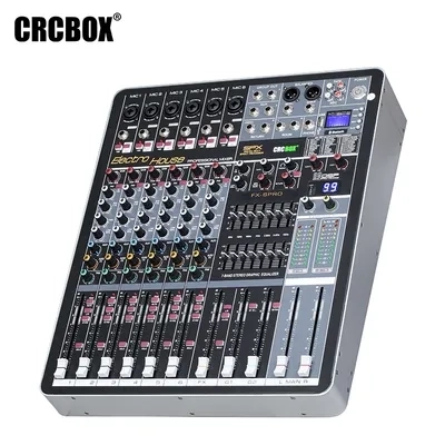 6 Channel DJ Audio Mixer Bluetooth PRO-Fx6