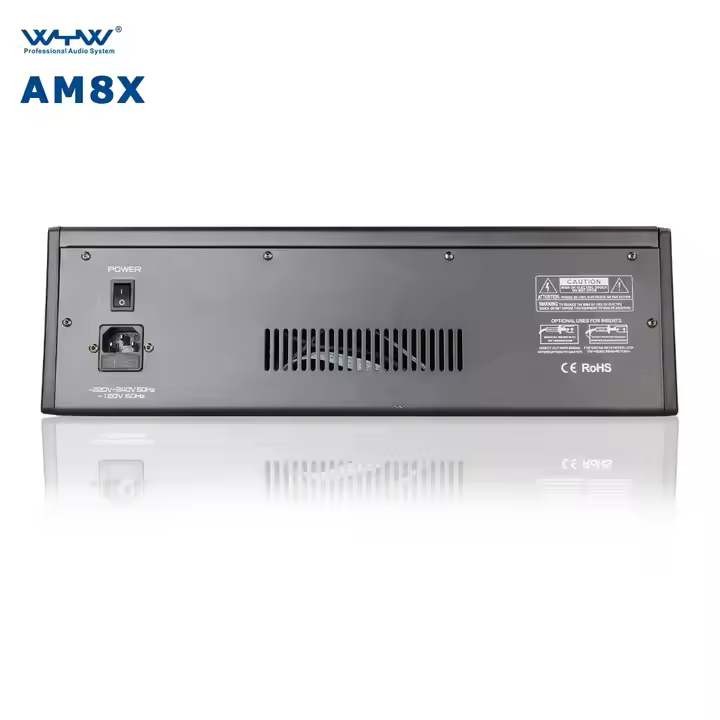 AM-8X 8Channels MP3 Recording Passive Mixer