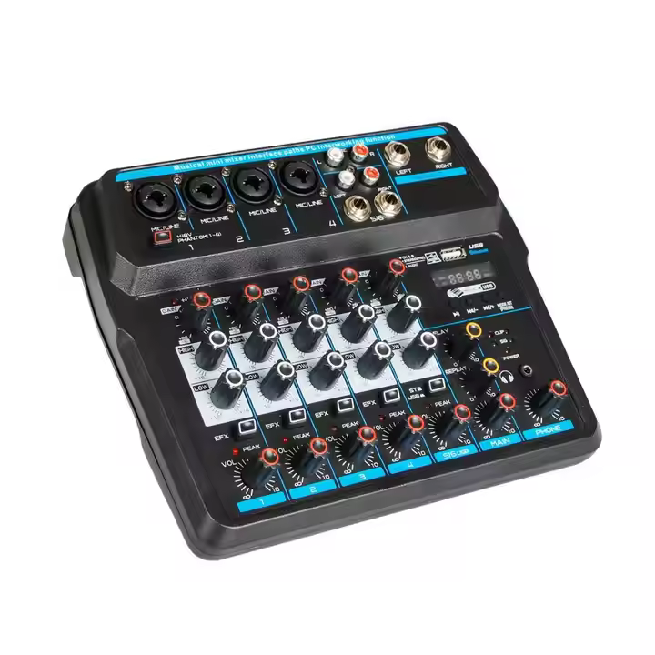 U6 6 Channel USB Digital Audio Mixer 