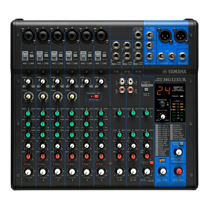 Yamaha MG12XUK Analog Mixer with FX,USB With Knob Controller