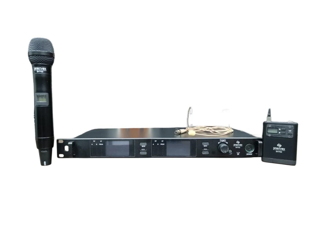 Spiritvox SV702  1 Hand + 1 Headmic Microphones System
