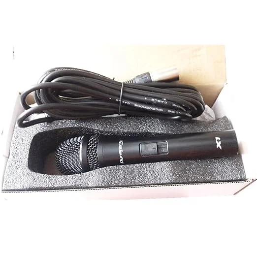 Dynatech X1 High Performance Vocal Microphone with Cable and Clip.