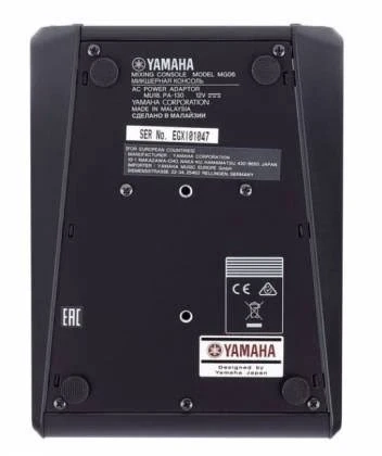 Yamaha MG06 6 Channel Mixer